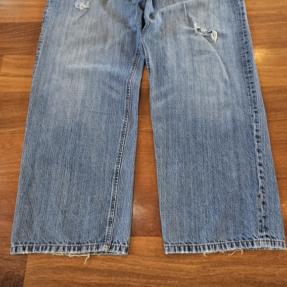 Sean John Jeans Blue Medium Wash Denim Baggy Hip Hop Distressed Ripped Men 40x32 - Picture 14 of 16
